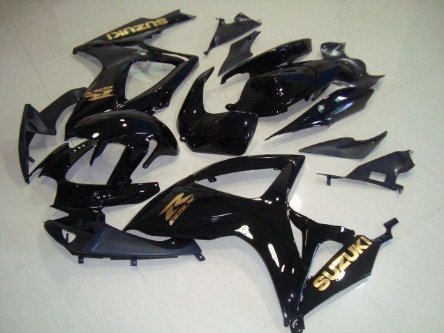 2006-2007 Black Gold Decal Suzuki GSXR750 Motorcyle Fairings Canada 2006-2007 Black Gold Decal Suzuki GSXR750 Motorcyle Fairings Canada