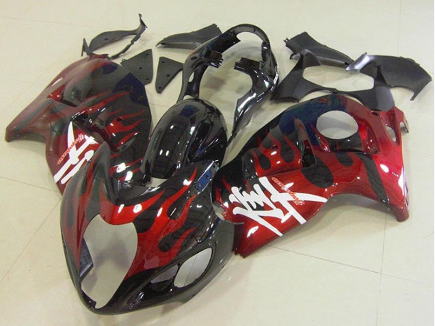 1996-2007 Black Red Flame Suzuki GSXR1300 Hayabusa Bike Fairings Canada 1996-2007 Black Red Flame Suzuki GSXR1300 Hayabusa Bike Fairings Canada