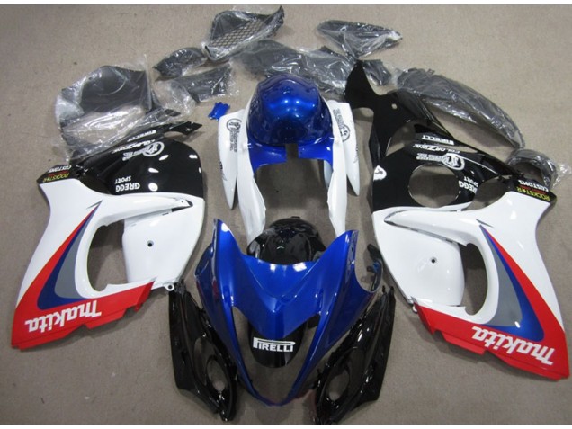 2008-2019 White Blue Makita Suzuki GSXR1300 Hayabusa Moto Fairings Canada 2008-2019 White Blue Makita Suzuki GSXR1300 Hayabusa Moto Fairings Canada