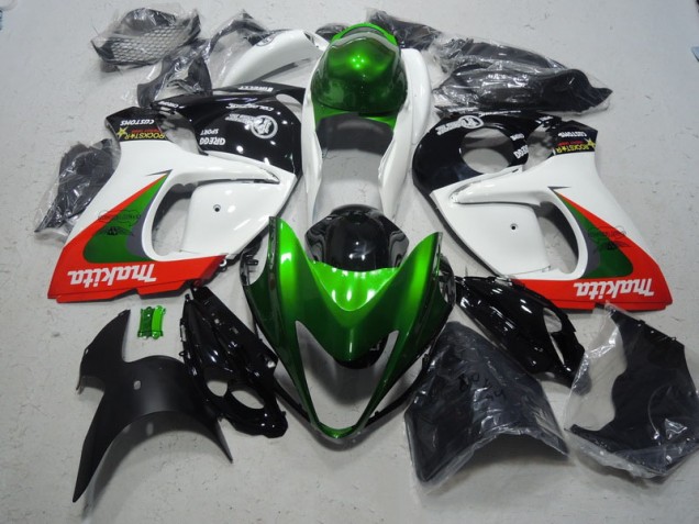 2008-2019 White Green Makita Suzuki GSXR1300 Hayabusa Replacement Fairings Canada 2008-2019 White Green Makita Suzuki GSXR1300 Hayabusa Replacement Fairings Canada